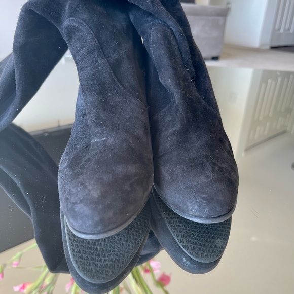 Stuart Weitzman over the knee highland suede boots Black - Picture 5 of 6